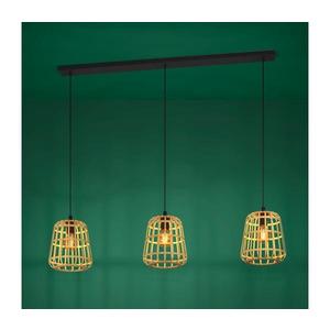 Eglo 390153 - Luster na lanku MONTEZUELO 3xE27/40W/230V bambus 390153 vyobraziť