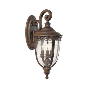 Elstead Feiss FE-EB2-M-BRB-Vonkajšie nástenné svietidlo ENGLISH BRIDLE 3xE14/60W/230V IP44 FE-EB2-M-BRB vyobraziť