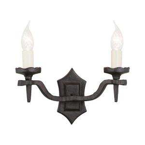 Elstead RY2B-BLACK - Nástenné svietidlo RECTORY 2xE14/60W/230V RY2B-BLACK vyobraziť