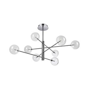 Ideal Lux - LED Luster na tyči EQUINOXE 8xG4/2W/230V pr. 128 cm chróm/číra 275178 vyobraziť