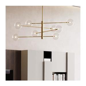 Ideal Lux - LED Luster na tyči EQUINOXE 8xG4/2W/230V pr. 128 cm mosadz/číra 275215 vyobraziť