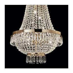 Ideal Lux - LED Krištáľový luster na reťazi CAESAR 6xG9/3W/230V pr. 38 cm zlatá 114729 vyobraziť