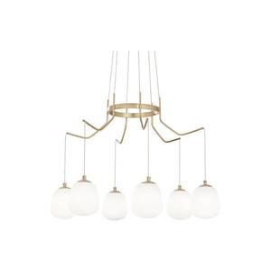 Ideal Lux - LED Luster na lanku KAROUSEL 6xG9/3W/230V pr. 72 cm mosadz 206387 vyobraziť