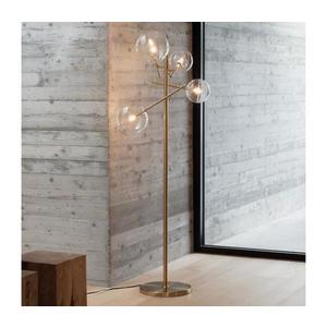 Ideal Lux - LED Stojacia lampa EQUINOXE 4xG4/2W/230V mosadz/číra 290966 vyobraziť