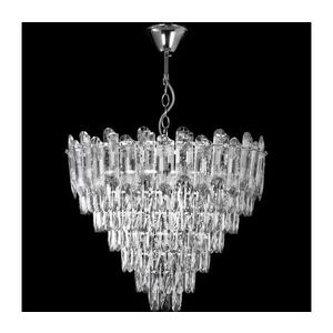 LED luster na reťazi 11xE27/60W/230V + 7xLED/6W pr. 60 cm lesklý chróm W-E2640B/11+7 vyobraziť