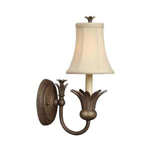 Elstead Hinkley HK-PLANT1-PZ - Nástenné svietidlo PLANTATION 1xE14/40W/230V bronzová HK-PLANT1-PZ vyobraziť