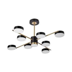 LED Luster na tyči 8xLED/7W/230V + LED/6W 3000-6000K pr. 77 cm zlatá/čierna W-N6369/8 vyobraziť