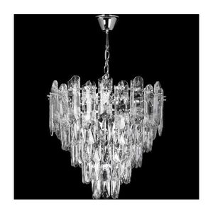 LED luster na reťazi 7xE27/60W/230V + 4xLED/6W pr. 40 cm lesklý chróm W-E2640B/7+4 vyobraziť