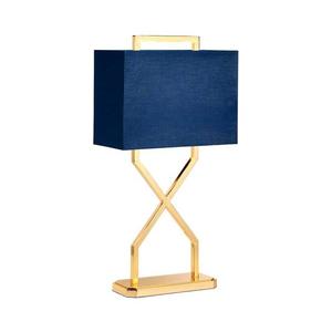 Elstead CROSS-TL - Stolná lampa CROSS 1xE27/60W/230V zlatá/modrá CROSS-TL vyobraziť