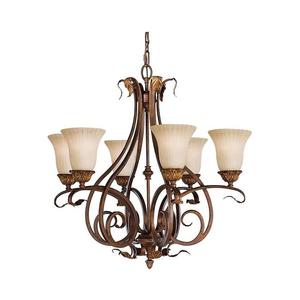 Elstead Feiss FE-SONOMAVALLEY6 - Luster na reťazi SONOMA VALLEY 6xE27/60W/230V FE-SONOMAVALLEY6 vyobraziť