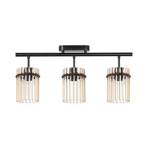 Prisadený luster 3xE27/60W/230V čierna/béžová W-CPX1051-3 amber vyobraziť