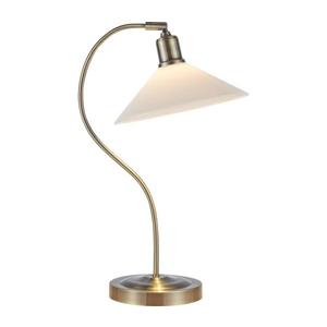 Markslöjd 108863 - Stolná lampa VELA 1xE27/40W/230V mosadz/biela 108863 vyobraziť