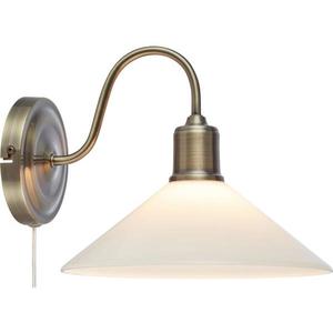 Markslöjd 108865 - Nástenná lampa VELA 1xE27/40W/230V mosadz/biela 108865 vyobraziť