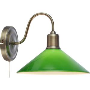 Markslöjd 108866 - Nástenná lampa VELA 1xE27/40W/230V mosadz/zelená 108866 vyobraziť