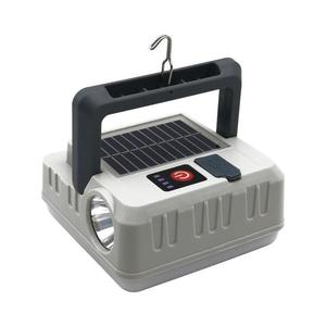 LED Solárna lampa s funkciou powerbanky LED/1W/5, 5V 8000K IPX4 1200 mAh šedá 330932 vyobraziť