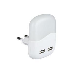 LED Nočné svetlo so senzorom súmraku do zásuvky 2xUSB LED/0, 45W/230V 4000K 508 vyobraziť