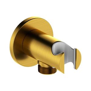 KFA Armatura 845-053-31 - Okrúhly držiak sprchy s vývodom MOZA mosadz/zlatá 845-053-31 vyobraziť