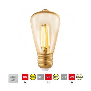 LED Stmievateľná žiarovka VINTAGE ST48 E27/3W/230V 2200K - Eglo 12521 12521 vyobraziť