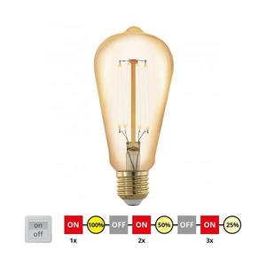 LED Stmievateľná žiarovka VINTAGE ST64 E27/4W/230V 2200K - Eglo 12863 12863 vyobraziť