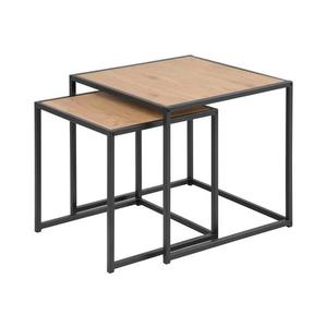 Sada konferenčných stolíkov SARON 2 ks dub/čierna 0000076354 vyobraziť