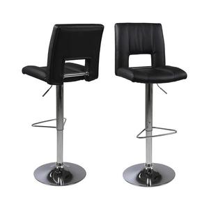 Barová stolička SERENA 1 ks čierna/matný chróm 0000053828 vyobraziť