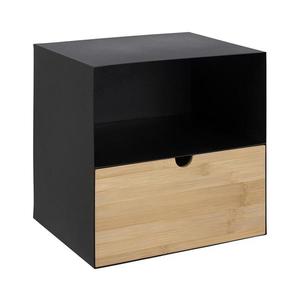 Nočný stolík s možnosťou montáže na stenu BEKIM čierna/bambus 0000086996 vyobraziť