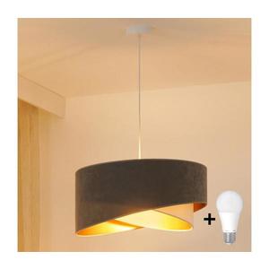 Brilagi - LED Luster na lanku LYRA 1xE27/15W/230V šedá/krémová/zlatá 8590828007401 vyobraziť