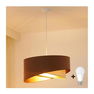 Brilagi - LED Luster na lanku LYRA 1xE27/15W/230V hnedá/krémová/zlatá 8590828007432 vyobraziť