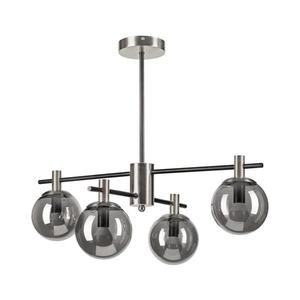 Luster na tyči LILOU 4xE14/5W/230V matný chróm/dymová LM-4.219/SATYNA-NIKIEL/E14 vyobraziť