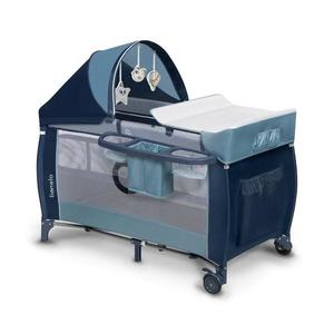 Lionelo - Cestovná postieľka SVEN PLUS modrá 5903771700061 vyobraziť