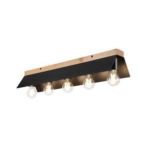 Stropné svietidlo ESME 5xE27/15W/230V čierna/dub LM-5.256 vyobraziť