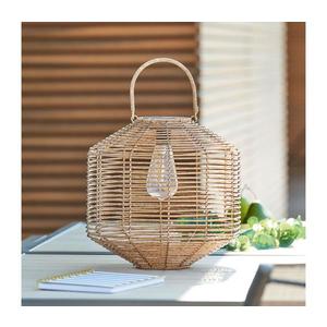 Atmosphera - LED Solárna lampa CUBA LED/1, 2V 800 mAh IP44 ratan 178903 vyobraziť