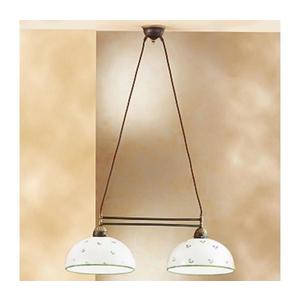 Kolarz 731.82.27 - Luster na lanku NONNA 2xE27/75W/230V zelená 731.82.27 vyobraziť