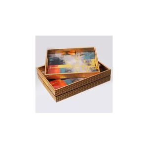 Eurolamp SADA 2x Dekoračný podnos 40x30/35x25 cm zlatá 752-16090 vyobraziť