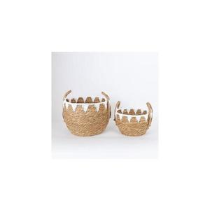 Eurolamp SADA 2x Slamený košík béžová/biela 32x16, 5x18/24x23, 5x26 cm 752-32012 vyobraziť