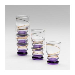 Sada 6x pohár na panáky číra fialová 8590828025986 vyobraziť