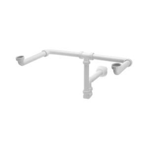 Bruckner - Umývadlový sifón pre dvojumývadlo nábytkový MOSQUITO DN40 biela 151.130.0 vyobraziť