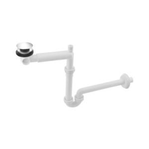 Bruckner - Umývadlový sifón s výpustom CLICK-CLACK DN32 biela/lesklý chróm 151.133.0 vyobraziť