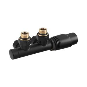 Bruckner - Pripojovacia termostatická sada pre stred. pripojenie WICHER mat. čierna 600.311.6 vyobraziť