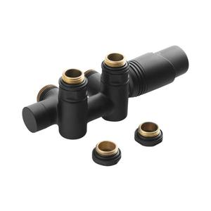 Bruckner - Pripojovacia termostatická sada pre stred. pripojenie WICHER mat. čierna 600.331.6 vyobraziť