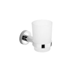 Aqualine - Nástenný stojanček na zubné kefky SAMBA mliečne sklo/lesklý chróm SB104 vyobraziť