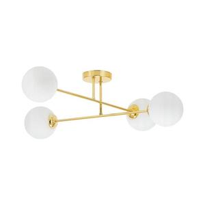 Luster na tyči 4xE27/35W/230V pr. 70 cm zlatá 5903271845798 vyobraziť