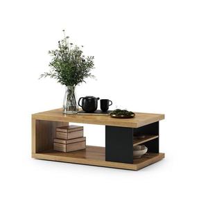 Konferenčný stôl s policou a úložným priestorom LORA dub artisan/čierna 5903631914751 vyobraziť