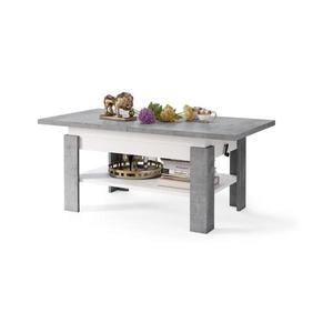 Rozkladací konferenčný stôl so zvíhacou doskou ROY šedá/biela 5903631913303 vyobraziť