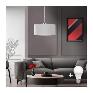 Eglo - LED Luster na lanku TUNJA 1xE27/60W/230V biela 1xEG32515+1xEG32476 vyobraziť