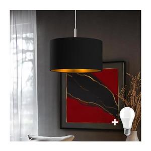 Eglo - LED Luster na lanku TUNJA 1xE27/60W/230V čierna 1xEG32515+1xEG32486 vyobraziť