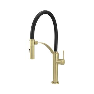 Deante BRC_R72M - Drezová batéria s flexibilným ramienkom CORDA kefovaná zlatá BRC_R72M vyobraziť