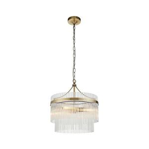 Endon 99167 - Luster na reťazi MARIETTA 3xE14/7W/230V mosadz/číra 99167 vyobraziť