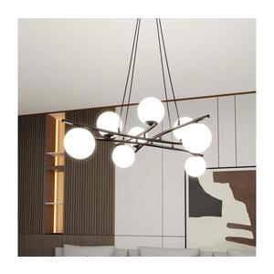 EMIBIG Luster na lanku ESSA 8xE14/10W/230V čierna/biela 1201/8 vyobraziť