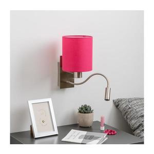 Brilagi - LED Nástenná lampa NUBILA 1xE27/25W/230V + LED/3W chróm/ružová BG1556+BG1577 vyobraziť